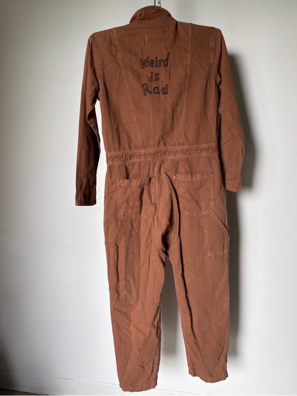 Sandrine Rose x Free People Weird is Rad Utility Jumpsuit Brown Size Small